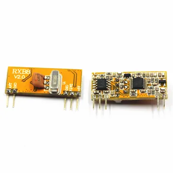 2 елемента RXB8 V2.0 433 Mhz Модул за Безжичен приемник Супергетеродинные Модули за Безжичен приемник