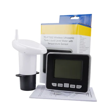 Ултразвуковото Измерване на Нивото на Течности в Резервоар, с Аларма за Температура Датчик за Нивото на Водата LCD Дисплей Измервателен Инструмент