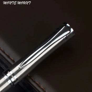 Monte mount луксозна писалка За писане Сребърен Бизнес Метална Роликовая химикалка Писалка 0,5 мм Съвет новост химикалки офис Ученически Пособия