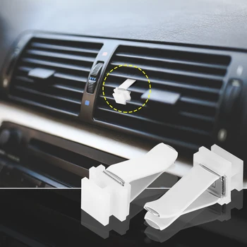 Uxcell Авто Климатик С Квадратна Глава Автомобилни Вентилационни Скоби Освежители за Въздух Изход Скоба С Пластмасов Накрайник Глава 31x12,7x12,7 мм