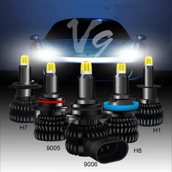 2PCS 360° и 8-Sides H1 9005/hb3,9006/hb4,h7,h8/h11 LED Headlight Bulbs Kit d2s d4s led Light White Lamp CAN bus лед крушки за автомобил