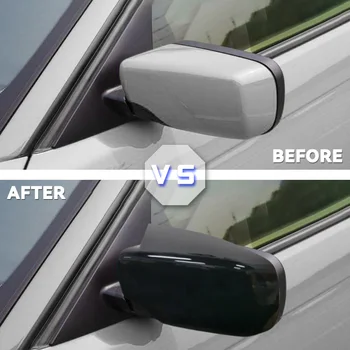 Капакът на Огледалото за обратно виждане, изработени от Въглеродни влакна/Черен За BMW E39 E46 4 врати 325i 330i 525i 530i 540i 1998 1999 2000 2001 2002-2005 г.