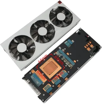 Радиатор Радиатор AMD Radeon VII За видеокартата XFX / Sapphire / PowerColor /MSI / Gigabyte Radeon VII с заден панел