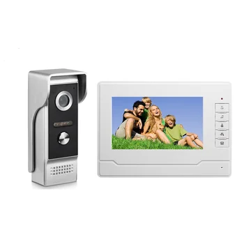 7 Инча видео домофон Звънец LCD Цветен HD Нощно Виждане Вила, Къща, Апартамент Открит Водоустойчив Отключване на Врати на Разговора на Екрана на Камерата