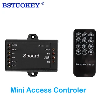 Мини-Sboard Однодверный Контролер на Системата за Сигурност Wiegand Такса за Контрол на Достъпа За Електрическо заключване Бутон за Изход RFID Клавиатура