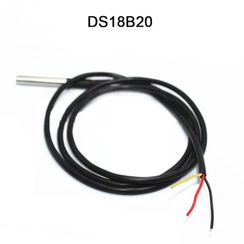 DS18b20 температурен Сензор, 5 15 20 10 бр./лот DS18b20 Водоустойчив Датчик за Температура със сензор температура от неръждаема стомана