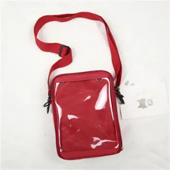 Японската прозрачна малка квадратна чанта от болка диагонално чанта ita в едно рамо преносима холщовая детска чанта ежедневни дивата модерна чанта