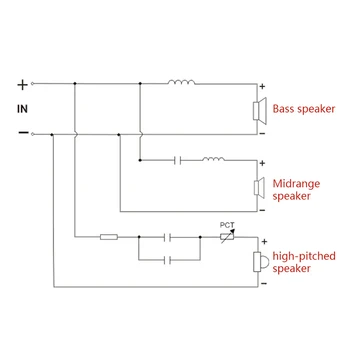 1бр 3-Лентов Hi-Fi Аудио Кросоувър Филтър 120 W Говорител Делител на Честота Стерео Кросоувър Филтри 45 Hz за Динамиката на
