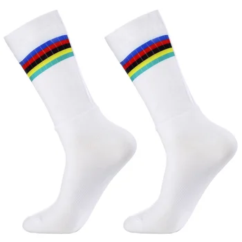 Нови Чорапи Pro Team Aero За Велоспорта, Нескользящие Силиконови Чорапи За Шоссейного На Велосипеда, Мъжки Спортни Чорапи Calcetines Ciclismo