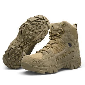 2023 Нови есенно-зимни военни обувки, мъжки Туристически обувки, мъжки Тактически бойни Ботильоны специалните сили, мъжки работни обувки