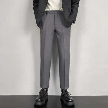 Панталони, Мъжки Панталони Офис Есенни Панталони с дължина до глезена в Корейски Стил Директни Ежедневни Разнообразни Модни Обикновена Прости Дрехи Ретро