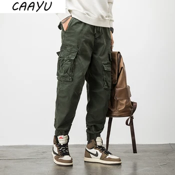 CAAYU Мъжки Панталони Карго Мъжка Мода 2022 Джоггеры Мъжки Хип Хоп Японски Улични Панталони За Джогинг Ежедневни Армейските Зелени Панталони за Мъже