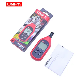 UNIT UT333 Мини-Измерване на Температура И Влажност на Вътрешния И Външния Влагомер, Блок Индикация за претоварване, Конвертиране на LCD подсветка