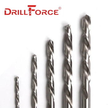 Drillforce 10ШТ 0,5 мм-12 мм Свредло за лявата Ръка HSS M2 Тренировка с обратна Обрат(0.5/1.5/2/2.5/3/4/4.5/5/5.5/6/7/8/9/10/11/ 12 мм)