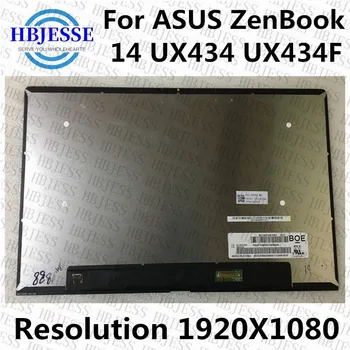 14-инчов Оригинален дисплей за ASUS ZenBook 14 UX434 UX434F LCD екран в събирането резолюция 1920X1080