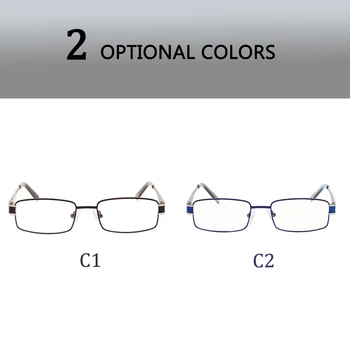 Мъжки Оптични Рамки В Ретро Стил, Метална Дограма с Правоъгълна Форма, От Неръждаема Стомана, Аксесоари За Очила От Късогледство EC203
