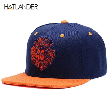 Висококачествена бейзболна шапка с бродерия във формата на лице на лъв, на хладно кралската хип-хоп шапка за момичета и момчета